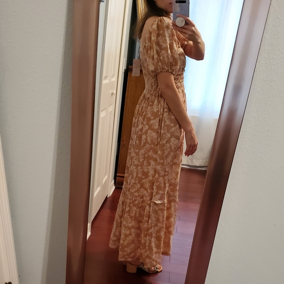 SOLD 🤍Free People cotragecore cotton maxi dress XS - Picture 8 of 8